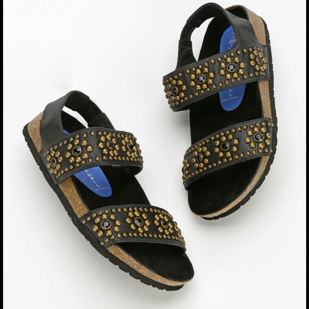 NWOT Jeffrey Campbell Cordoba Slingback studded sandal Havana